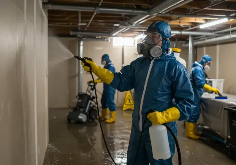 Basement Sanitization and Antimicrobial Treatment process in Cutten, CA